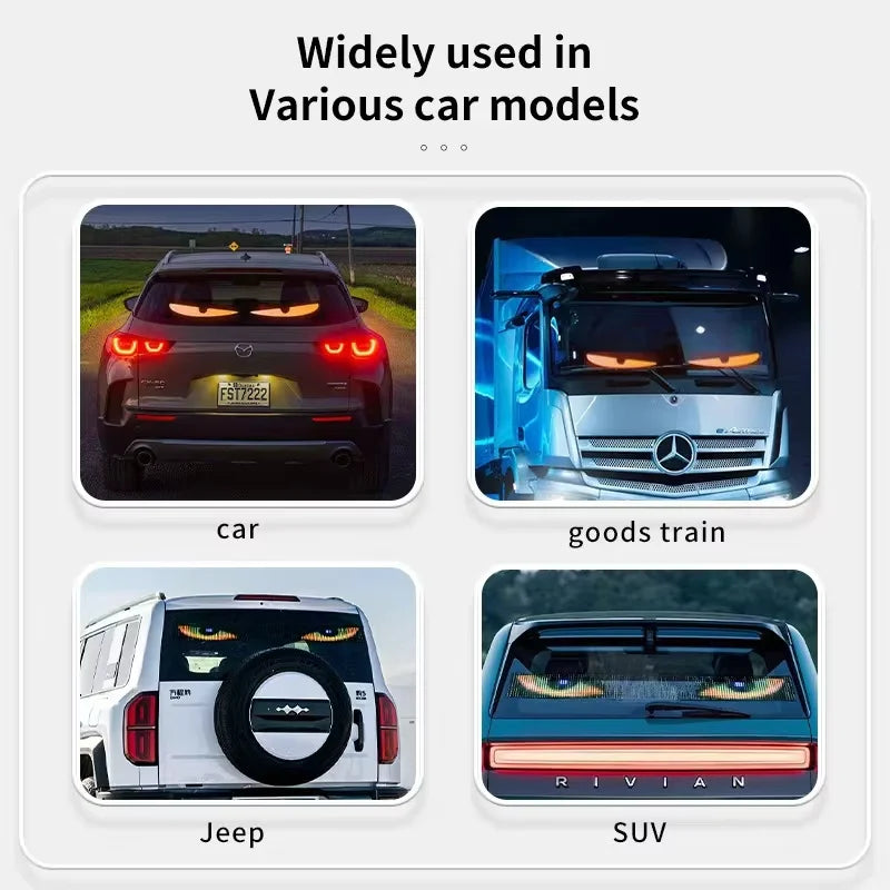 2M Truck Car Devil‘s Eye LED Matrix Pixel Panel Remote Control Soft Foldable Lighting Graffiti Scrolling Text Board Windshield