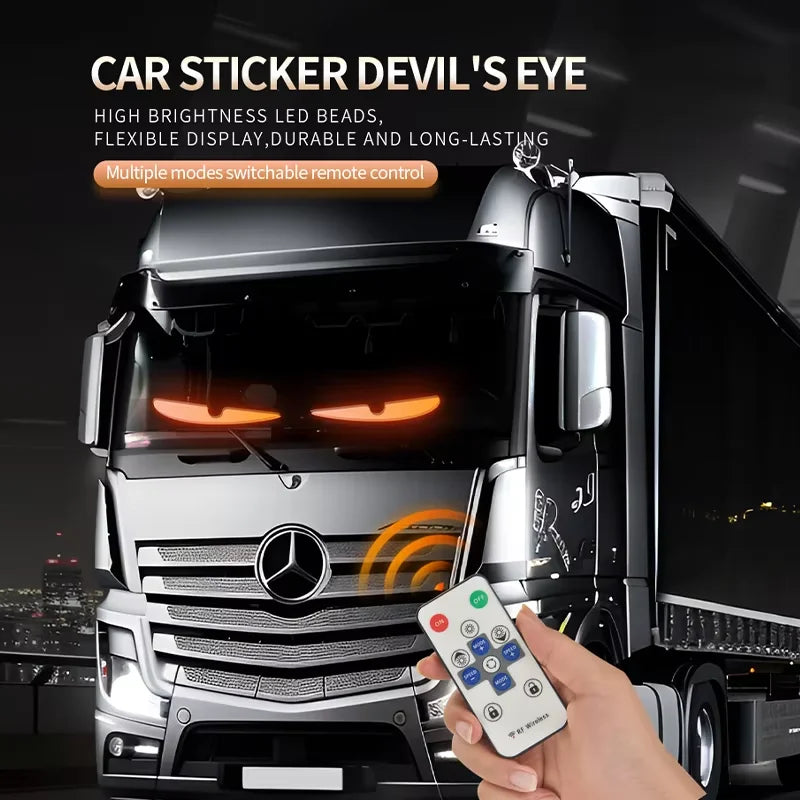 2M Truck Car Devil‘s Eye LED Matrix Pixel Panel Remote Control Soft Foldable Lighting Graffiti Scrolling Text Board Windshield