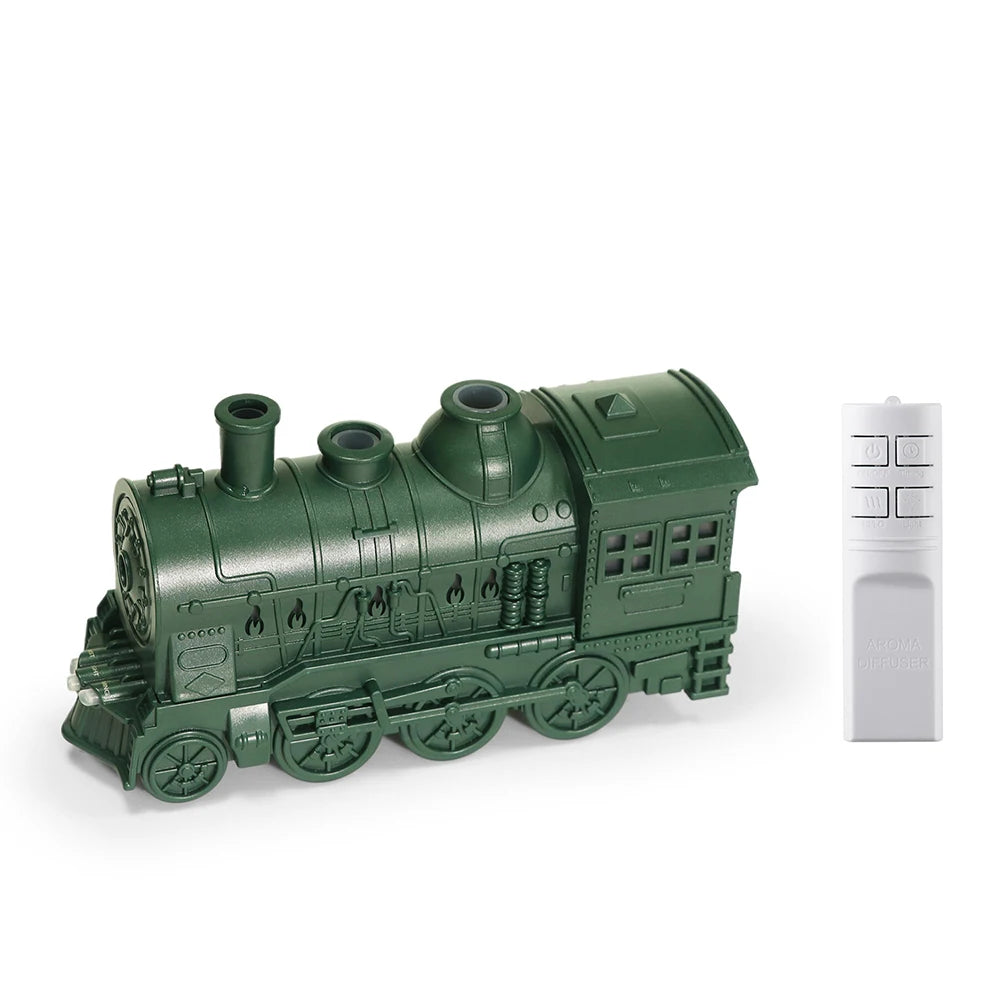 Essential Oil Diffuser, 300ml Train Diffuser, Aromatherapy Diffuser Cool Mist Train Humidifier with Remote Control 2 Light 2 Mis