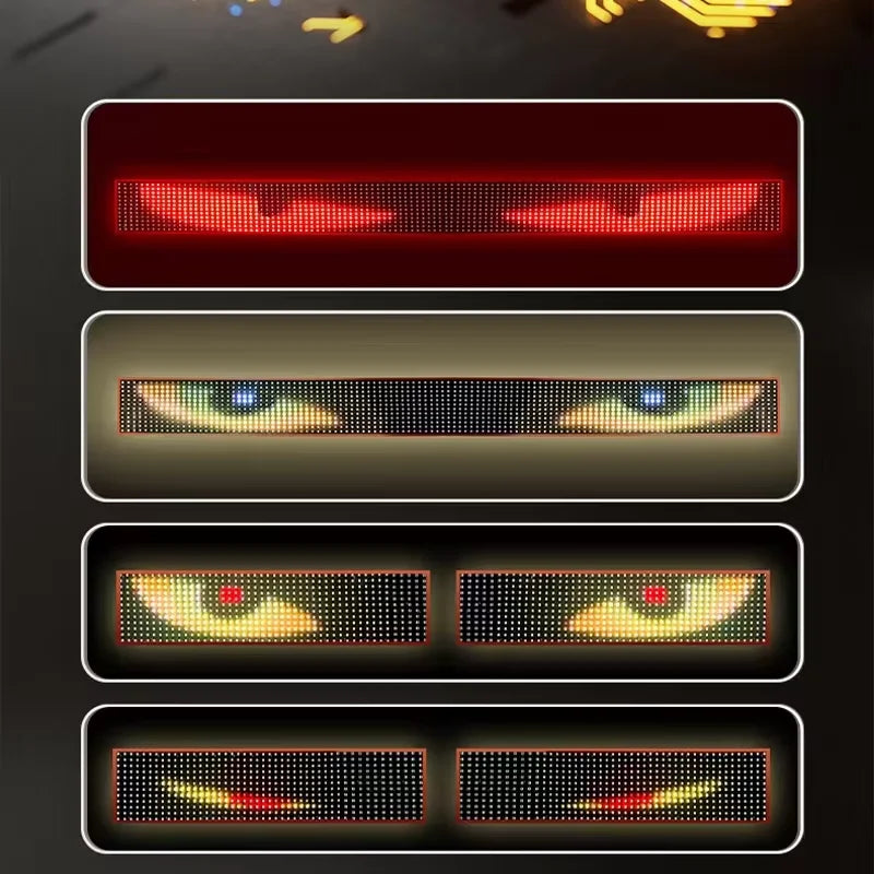2M Truck Car Devil‘s Eye LED Matrix Pixel Panel Remote Control Soft Foldable Lighting Graffiti Scrolling Text Board Windshield