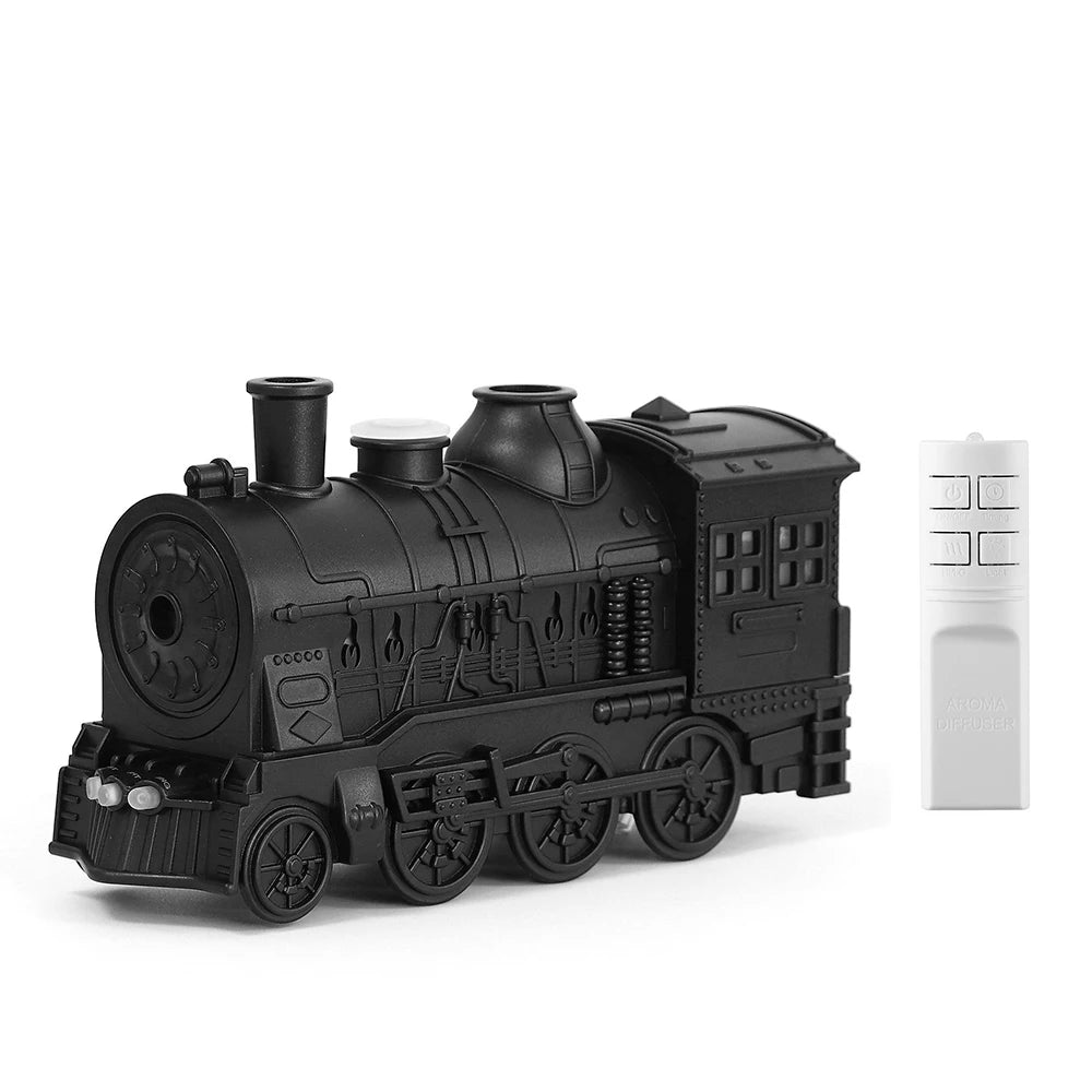Essential Oil Diffuser, 300ml Train Diffuser, Aromatherapy Diffuser Cool Mist Train Humidifier with Remote Control 2 Light 2 Mis